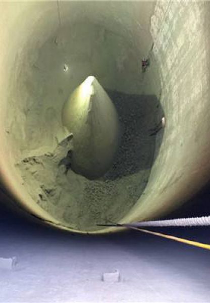 水泥库清库，清理钢板仓