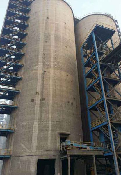 水泥库清库，清理钢板仓