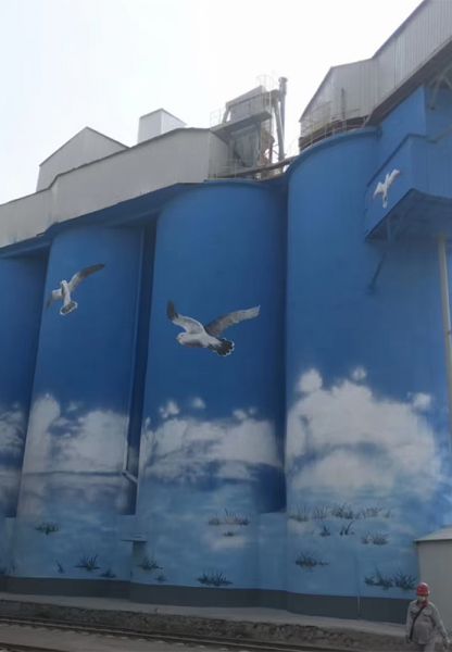 烟囱美化、烟囱彩绘