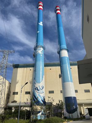 烟囱美化、烟囱彩绘