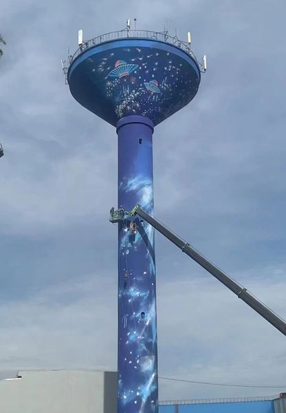 烟囱美化、烟囱彩绘