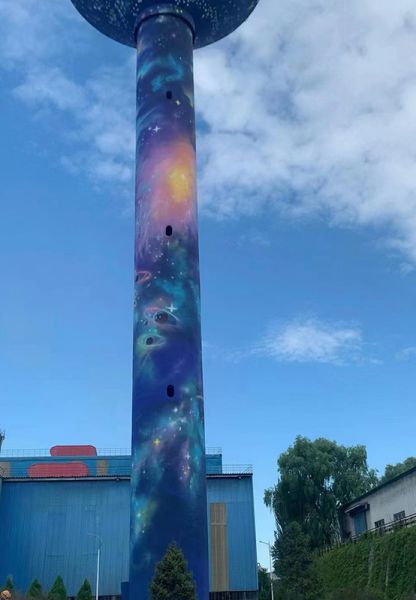 烟囱美化、烟囱彩绘