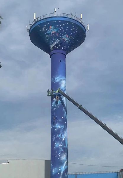 烟囱美化、烟囱彩绘