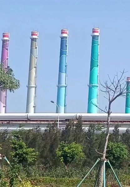 烟囱美化、烟囱彩绘