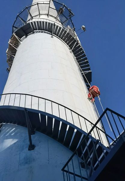 烟囱刷航标、烟囱刷涂料