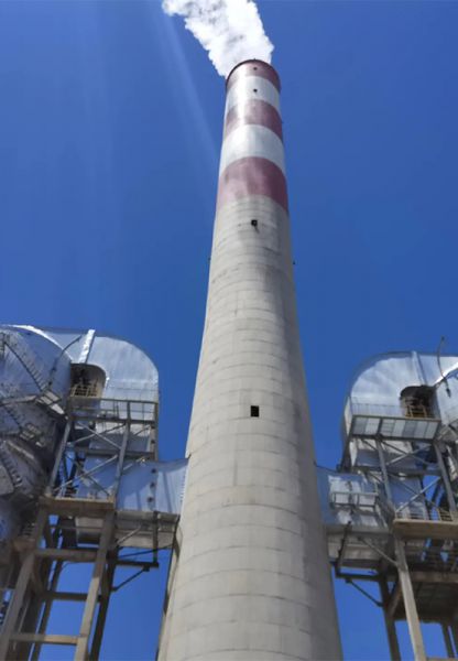 烟囱刷航标、烟囱刷涂料