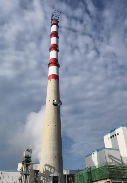 烟囱刷航标、烟囱刷涂料
