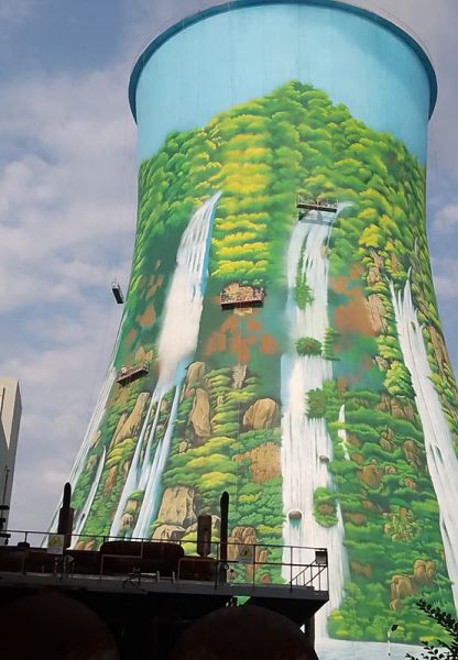 烟囱刷航标、烟囱刷涂料