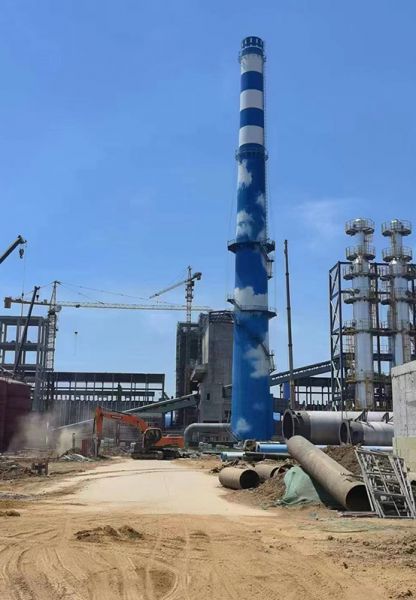 烟囱刷航标、烟囱刷涂料