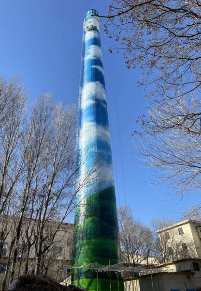 烟囱刷航标、烟囱刷涂料