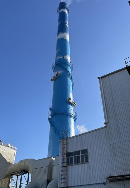 烟囱刷航标、烟囱刷涂料