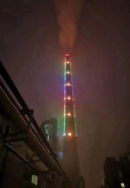 烟囱刷航标、烟囱刷涂料