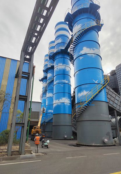 烟囱刷航标、烟囱刷涂料