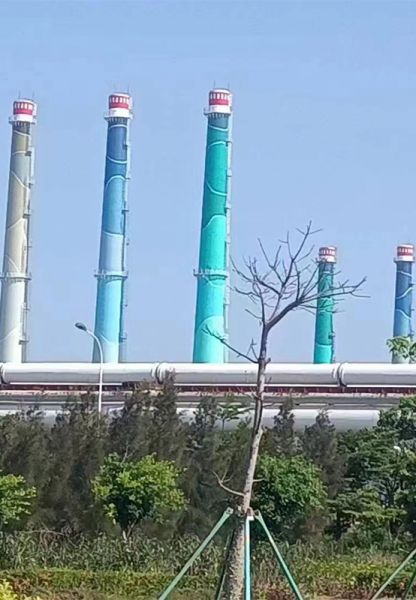 烟囱刷航标、烟囱刷涂料