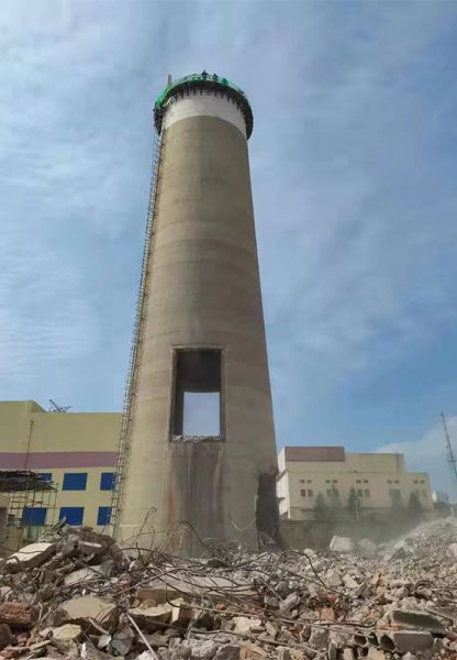 烟囱拆除，水塔拆除