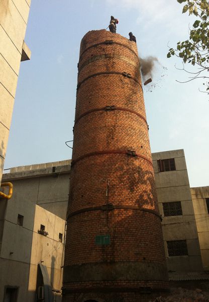 烟囱拆除，水塔拆除