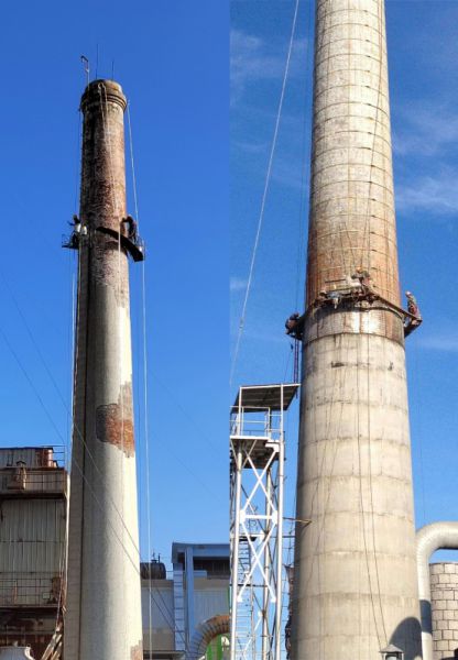 烟囱维修、烟囱加固