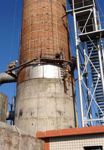 烟囱维修、烟囱加固