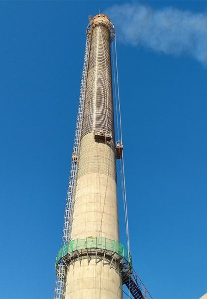 烟囱维修、烟囱加固