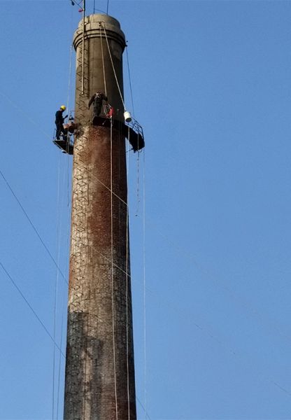 烟囱维修、烟囱加固
