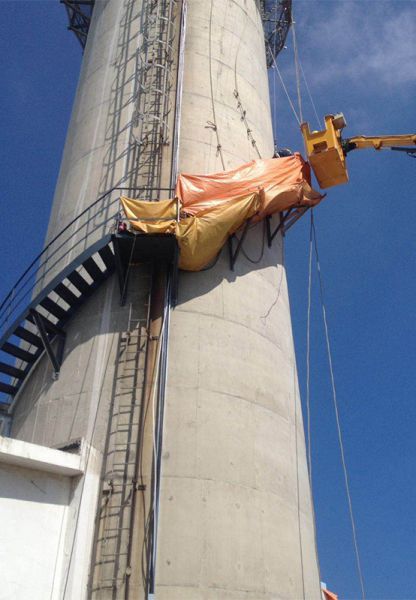 烟囱维修、烟囱加固