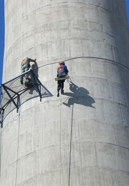 烟囱维修、烟囱加固